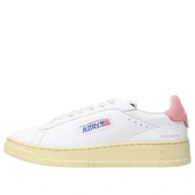 Autry (wmns)  Dallas Low Nubuck Goatskin 'white Pink' In Multi