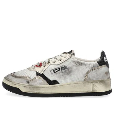 Autry (wmns)  Low Super Vintage Mesh Sneakers 'white Black' In Multi