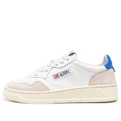 Autry (wmns)  Medalist Low Leather And Suede 'white Beige Blue'