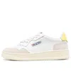 Autry (wmns)  Medalist Low Leather And Suede 'white Beige Yellow'