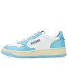 Autry Two-tone Low-top Leather Sneakers In Blue