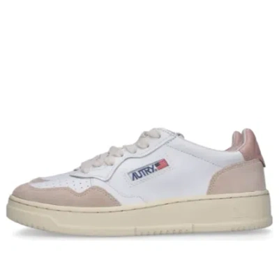 Autry (wmns)  Medalist Low Leather Suede 'white Pink'