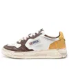 Autry (wmns)  Medalist Low Super Vintage Sneakers 'white Brown Yellow'