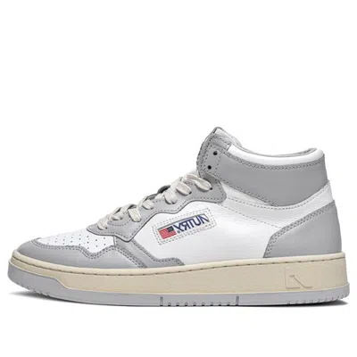 Autry (wmns)  Medalist Mid Leather Sneakers Two-toned 'white Grey'