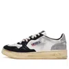 Autry (wmns)  Medalist Super Vintage Leather Low Sneakers 'white Black Silver'