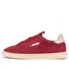 Autry (wmns)  New Flat Low Suede 'red And Powder Pink'