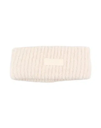 Autry Woman Hair Accessory Off White Size - Virgin Wool, Nylon, Elastane In Gray