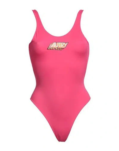 Autry Woman One-piece Swimsuit Fuchsia Size M Polyamide, Elastane In Pink