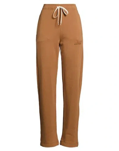 Autry Woman Pants Camel Size M Cotton In Brown