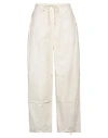 Autry Woman Pants Ivory Size S Cotton, Polyamide