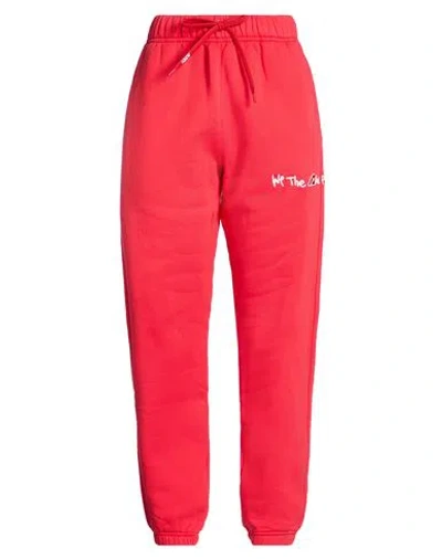 Autry Woman Pants Tomato Red Size Xl Cotton