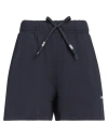 Autry Woman Shorts & Bermuda Shorts Midnight Blue Size M Viscose, Nylon
