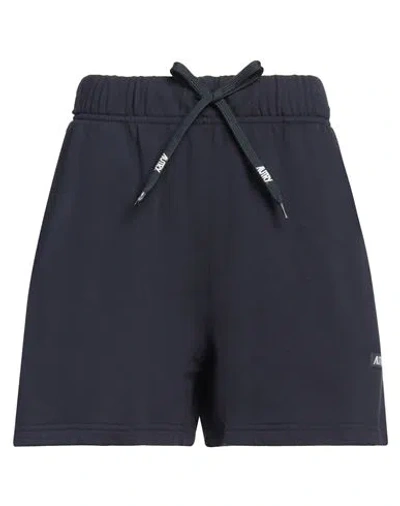 Autry Woman Shorts & Bermuda Shorts Midnight Blue Size M Viscose, Nylon In Blue