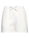 Autry Woman Shorts & Bermuda Shorts White Size M Cotton, Polyamide In White