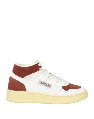 Autry Woman Sneakers Brown Size 7 Leather