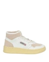 Autry Woman Sneakers Taupe Size 5 Leather, Textile Fibers In Grey