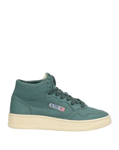 Autry Woman Sneakers Emerald Green Size 7 Goat Skin