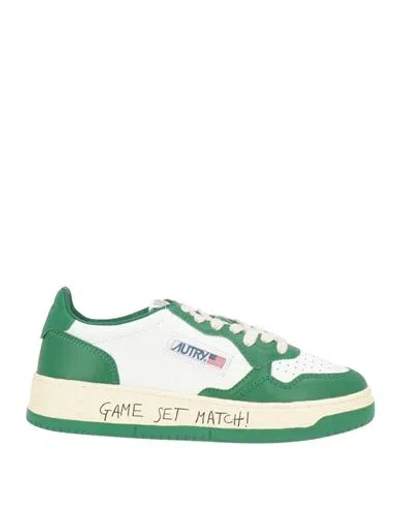 Autry Woman Sneakers Green Size 7 Leather