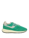 Autry Reelwind Panelled Suede Sneakers In Green