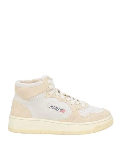 Autry Woman Sneakers Ivory Size 8 Leather In White
