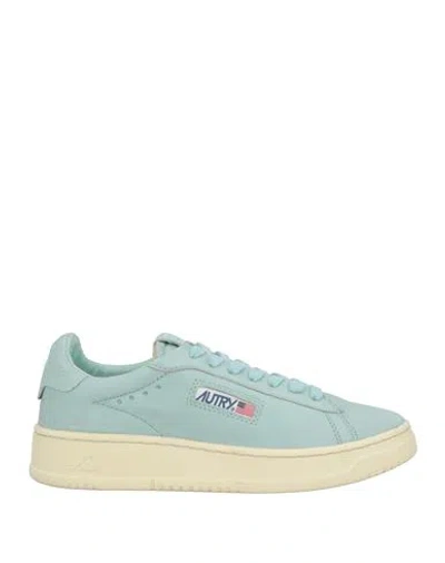 Autry Woman Sneakers Light Blue Size 7 Goat Skin