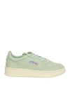 Autry Woman Sneakers Light Green Size 8 Soft Leather