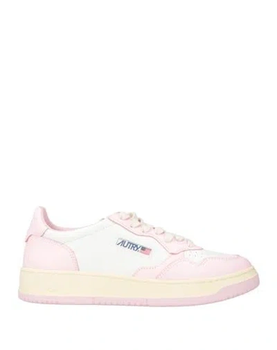 Autry Woman Sneakers Light Pink Size 8 Leather