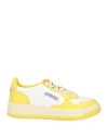 Autry Woman Sneakers Light Yellow Size 8 Soft Leather