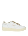 Autry Medalist Leather Low-top Sneakers In White