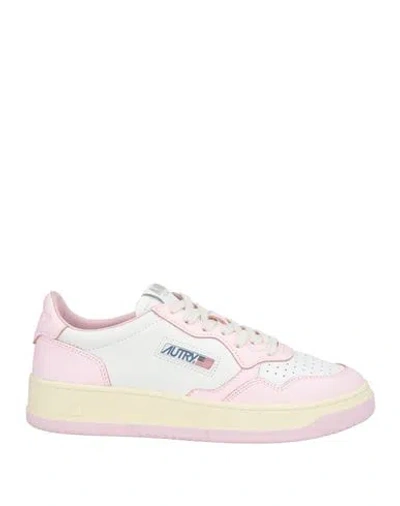 AUTRY AUTRY WOMAN SNEAKERS PINK SIZE 8 LEATHER