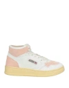 Autry Woman Sneakers Pink Size 6 Leather, Textile Fibers