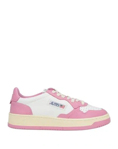 Autry Woman Sneakers Pink Size 8 Leather