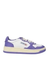 Autry Woman Sneakers Purple Size 7 Leather In Purple