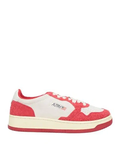 Autry Woman Sneakers Red Size 10 Leather