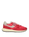 Autry Sneakers Reelwind Low In Nylon And Suede Red In Red