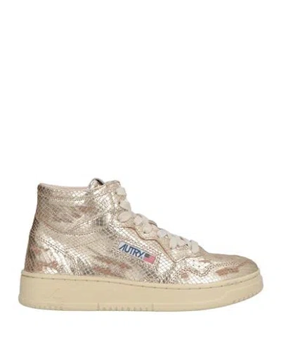 Autry Woman Sneakers Rose Gold Size 7 Leather