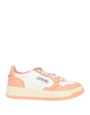 Autry Woman Sneakers Salmon Pink Size 8 Soft Leather