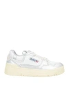 Autry Woman Sneakers Silver Size 8 Leather