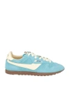 Autry Woman Sneakers Turquoise Size 8 Leather, Textile Fibers In Blue