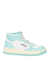 AUTRY AUTRY WOMAN SNEAKERS TURQUOISE SIZE 9 SOFT LEATHER