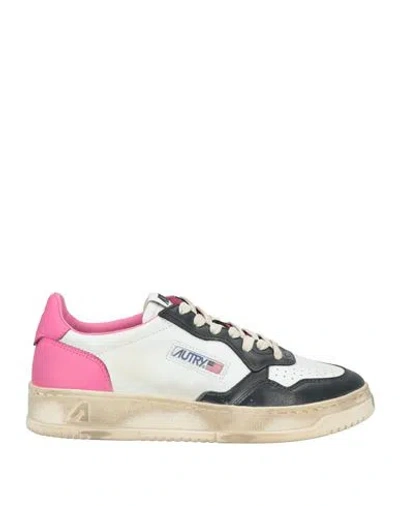 AUTRY AUTRY WOMAN SNEAKERS WHITE SIZE 6 LEATHER