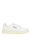Autry Smooth Leather Low-top Sneakers With Perforated Detailing In Multi