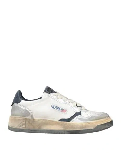 Autry Woman Sneakers White Size 8 Leather In Multi