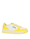 Autry Woman Sneakers Yellow Size 5 Soft Leather