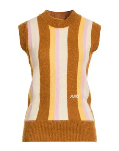 Autry Woman Sweater Brown Size M Wool, Polyamide, Acrylic, Alpaca Wool, Polyester