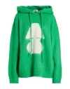 Autry Woman Sweater Green Size Xl Wool, Polyamide, Acrylic, Alpaca Wool, Polyester In Green