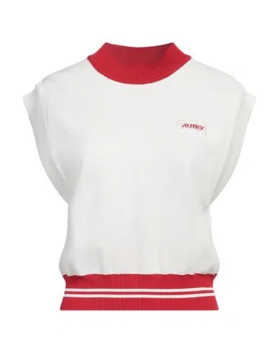Autry Woman Sweater Ivory Size L Viscose, Nylon In White