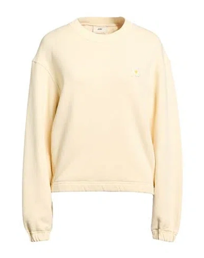 Autry Woman Sweatshirt Cream Size S Cotton In Multi