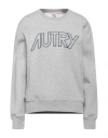 Autry Crew-neck Sweatshirt With Logo Embroidery In Grey