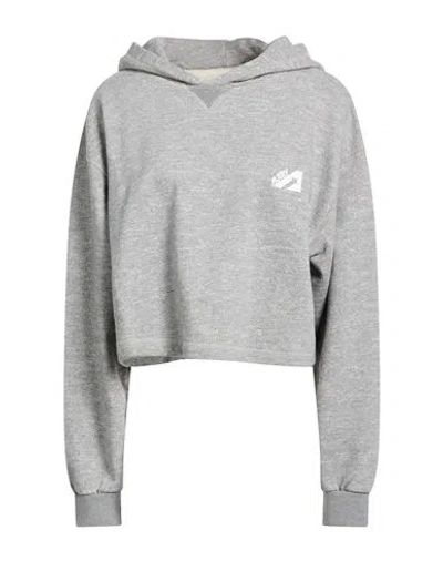 Autry Woman Sweatshirt Grey Size L Cotton, Viscose In Gray